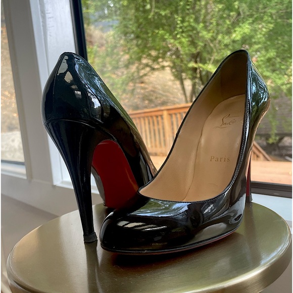 Christian Louboutin Shoes - Christian Louboutin 85 mm Pumps - Patent calf leather - Black - Women Size 39